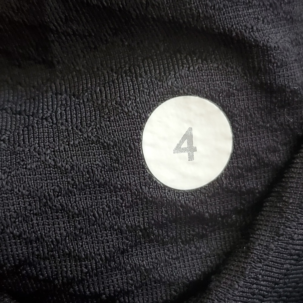 Lululemon Pullover Think Fast Quarter Zip Gray Black Herringbone Sweatshirt Sz 4 - Picture 13 of 13